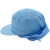 车间防尘工作帽帽子棉透气网包头发网兜帽厨房厨师帽男女通用 蓝色帽顶全布