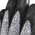 代尔塔(DELTAPLUS)202057劳保手套D级防割手套丁腈涂层灰黑色9码1副装
