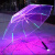 铭汇通led灯发光太阳伞创意LED透明雨伞 演唱会光照明伞 冬天放学警示信 透明