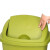 冰禹 BYrl-95 塑料工业垃圾桶 摇盖式卫生间办公室翻盖垃圾桶 简约带盖纸篓 绿色65L带盖