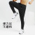 摩卡思赫（M.CRANE M）运动裤男 后腰拉链口袋跑步长裤 夏 轻薄透气冰丝弹力速干健身裤 黑色 L(140-160斤)
