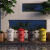 户外卡通垃圾桶创意可爱分类家用庭院花园幼儿园带盖大号果壳箱 常规红色