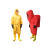 轻型防化服连体消防耐酸碱生化重型半全封闭一二级防核辐射防护服 二级轻型防化服（黄色）手提箱
