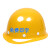 诺瑞斯安 安全帽工地透气款免费印字圆形防砸建筑工程防护工人头盔国标 黄色