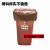 定制适用分类垃圾桶袋红蓝黑咖啡四色有害可回收干湿可降解 45*55 45*55CM普厚120只=黑/咖/蓝/红 加厚