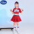 迪士尼（Disney）六一儿童啦啦操演出服套装幼儿亮片舞蹈服男女现代爵士舞表演服装 西瓜红 120cm