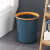 中环力安  撞色垃圾桶压圈北欧简约加厚垃圾筒办公纸篓垃圾桶   A 全黄色 中号23.5*19*26cm
