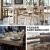 北欧宜家KLIMPFJALL克里菲亚餐桌实木吃饭家用现代简约北欧风木桌 灰褐色餐桌240x95cm