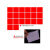 一平方厘米分米长方形正方形面积与周长学习套装磁吸磁性计算面积测量器教具学具小方块边长1cm小学生数学 [磁吸]5厘米正方形红色20个袋装