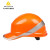 代尔塔(Deltaplus) ABS材质带荧光条反光条 工地工程绝缘安全帽电工防撞耐高温102018 橙色