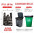 汉河酒店物业环保户外手提式黑色加厚大号垃圾袋黑色塑料袋企业定制 65*94CM40个3.5丝(60-68L)