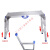 马凳 铝合金伸缩升降折叠马凳平台梯子加厚移动程脚手架 FW-118A50(高50面板90x30)