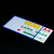 鸣固 卡K士磁性硬胶套 PVC证件卡套文件保护套  A4横 强磁 蓝色 5个装