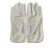 左右手-PU手套无硫米白黄pu条纹手套M白色-单位：双-1000双起批