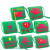 蓝蜂国庆节儿童幼儿园不织布手工雷锋diy创意活动制作材料包玩具 小红军挎包(随机三款，可备注款