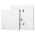 开关插座荟绎白色10A五孔USB一开空调家用套餐 透明防水盒IP55带悬停