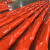 PVC围油栏固体浮子式围油栏水面围油吸油拦污带拦截围堵 桔红色PVC450（材质加厚）