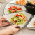 萌依儿年夜饭家庭拼盘餐具组合盘子碗陶瓷菜盘家用创意过年碗盘碗碟套的 9英寸扇形拼盘