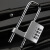 金固牢 U型锁 黑色（1把）加长可调节密码锁挂锁 门把手锁防盗窗锁工具箱锁 KCAA-85