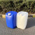 京采无忧 塑料化工桶 塑料油桶方桶储水桶堆码桶 加厚30L升直把蓝色