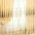 董智欧式华丽大气成品绣花定制卧室客厅布遮光落地纱帘 黄色皇冠[布]挂钩 1.6宽*2.7米高[一片]
