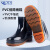 久匀 PVC低筒雨鞋牛筋底低帮雨靴工作水鞋胶鞋 低筒黑色 41