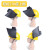 ABDTABDT 高空面罩配安全帽氩弧焊接防护全脸部头戴自动变光色电焊帽 高空面罩+安全帽黄色国标