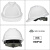 定制适用于男工地领导国标logo印字电工白色头盔夏季 YDVT白色V型透气旋钮帽衬