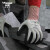 多给力（WonderGrip）防切割手套D级钢丝防割丁腈涂掌涂层防滑耐磨 灰白 WG-777CF M码