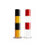 定制防撞柱加厚型固定反光警示柱钢管立柱交通隔离路桩道口挡适配 定制红白-89*750*2.0mm适配