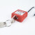 海斯迪克 HKC-554 工程安全挂锁设备安全锁φ6mm×H38mm 红色钢制短梁