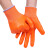 手套劳保pvc满挂塑胶加厚加绒防水防滑全浸胶皮工地工作防护手套 彩纱pvc大半挂（24双价） XL