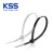 KSS尼龙扎带耐低温耐寒扎线带UL认证进口凯士士黑色/白色扎带绑带  白色 CV-100（2.5*100mm）100条