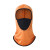 山头林村适用于焊工遮脸布面罩电焊头套护脸装备防护夏冰丝神器防晒眼 橙色