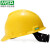 梅思安V-Gard安全帽 ABS/PE超爱戴一指健安全帽 建筑工地电力施工新国标安全帽 黄色（标准款） PE-一指健