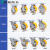 易得力脚轮重型4寸5寸6寸8寸定向万向刹车聚氨酯铝芯万向轮73-86A 6寸定向73106-736-86A