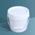水杉3L乳白色塑料桶3升带盖小桶密封桶圆桶加厚圆形小水桶