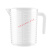 塑料量杯 量杯带刻度水壶水筒奶茶店专用烘焙耐高温带盖塑料计量杯JYH 500ml带盖量杯