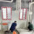 PE保护膜胶带定制无痕厨房防水自粘地面装修红白成品铝合金门窗 红白条-适合铝合金门窗 宽15cm*长35m