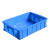 冰禹 BY-1189 蓝色加厚塑料周转箱 可带盖零件盒物流箱 610*420*360mm