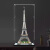 凌智适用于模型10307巴黎埃菲尔铁塔亚克力展示盒透明防尘罩 子母扣款（3mm）