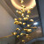 志高（CHIGO）新中式楼梯吊灯别墅复式楼客厅挑空跃层全铜荷叶长吊灯 【带射灯款】25头直径90*高500CM