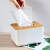 竹木盖创意广告纸巾盒塑料抽纸盒酒店桌面餐巾纸盒 来图定制联系客服 纯色