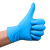 塞莫诗丁腈手套一次性 20只袋装防水防油家庭清洁多用途BN901蓝色 小号S