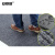 安赛瑞 双条纹PVC复合地垫 防尘防水脚垫 绒面迎宾地毯 厚6mm 40×60cm 灰色 13710