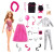 Barbie芭比娃娃玩具套装梦幻衣橱衣柜大礼盒换装女孩公主衣服过家家玩具 芭比节日惊喜礼盒GFF61