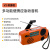 户外太阳能手摇充电宝多功能收音机强光手电筒SOS应急灯 V2橙色可更换18650锂电池款