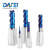 DAFEI65度4刃铣刀蓝色纳米涂层四刃平底刀CNC立铣刀锣刀钨钢铣刀合金3.0*3*8*50（直柄）