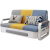 MEXUEER折叠沙发床两用现代简约客厅双人小户型多功能储物坐卧单人伸缩床 1.0米海绵款无储物 1.5米-1.8米