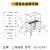 上海铝合金脚手架8米9米直爬梯斜梯移动式单宽快装架人字梯折叠 斜梯款2米平台一层全套